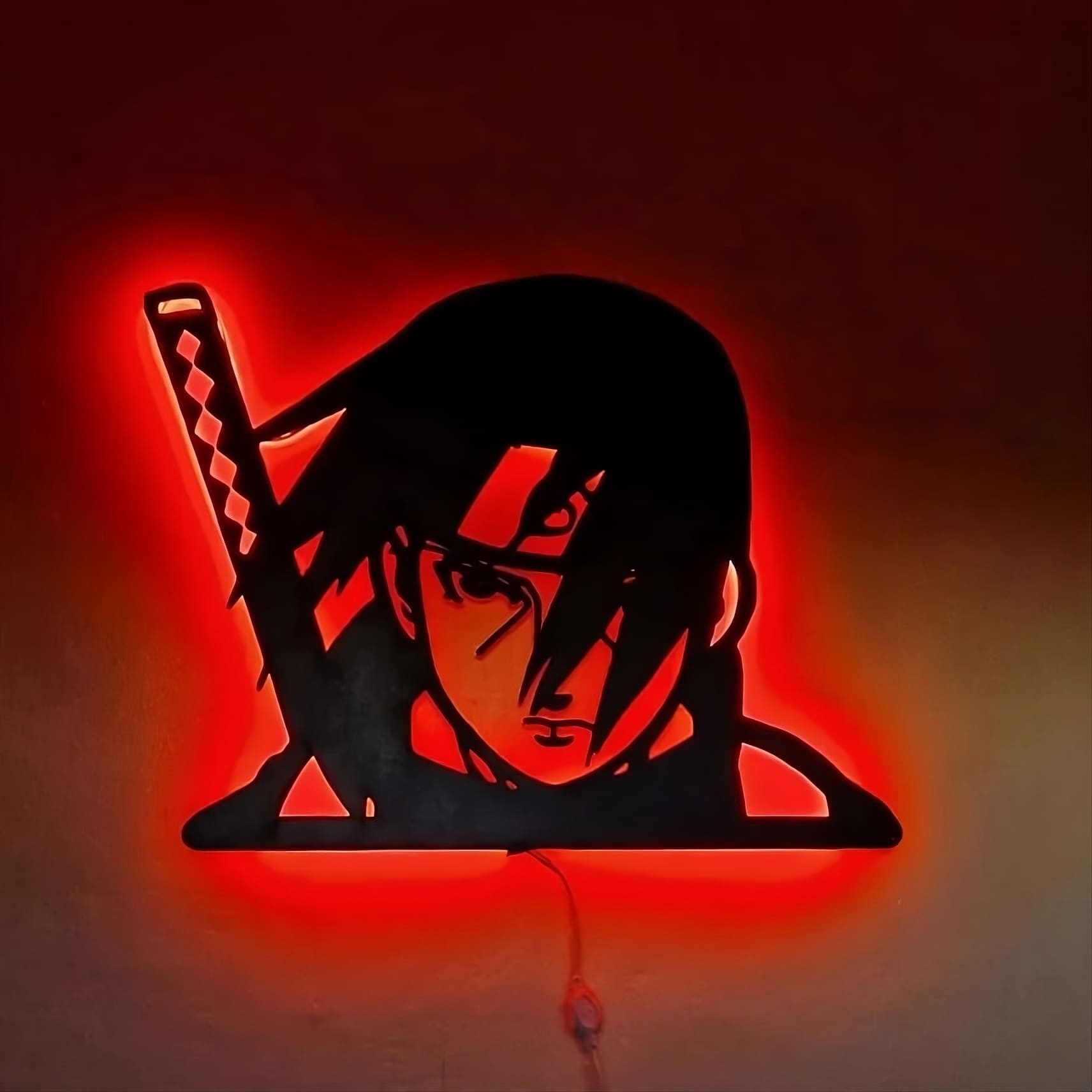 tableau anime  en bois mdf avec led RGB