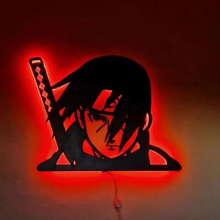 tableau anime  en bois mdf avec led RGB