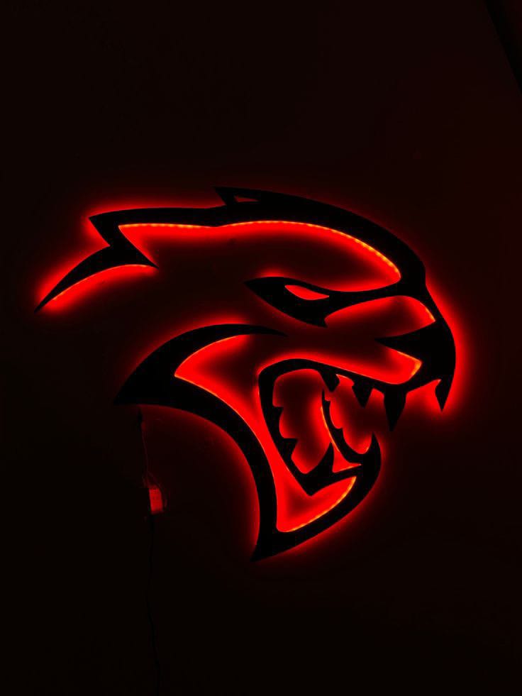 tableau GTR  en bois mdf avec led RGB