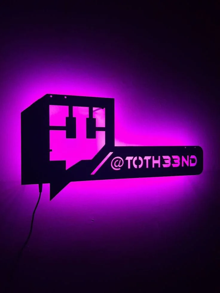 tableau  en bois mdf avec led RGB