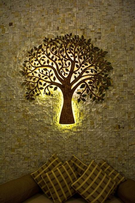 tableau en bois mdf avec led RGB