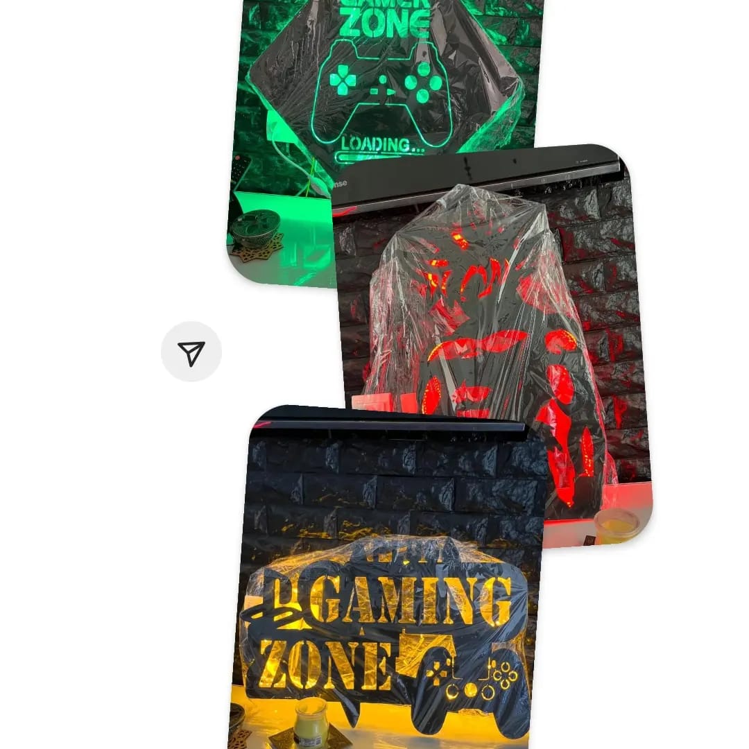 tableau anime dragon ball z  en bois mdf avec led RGB