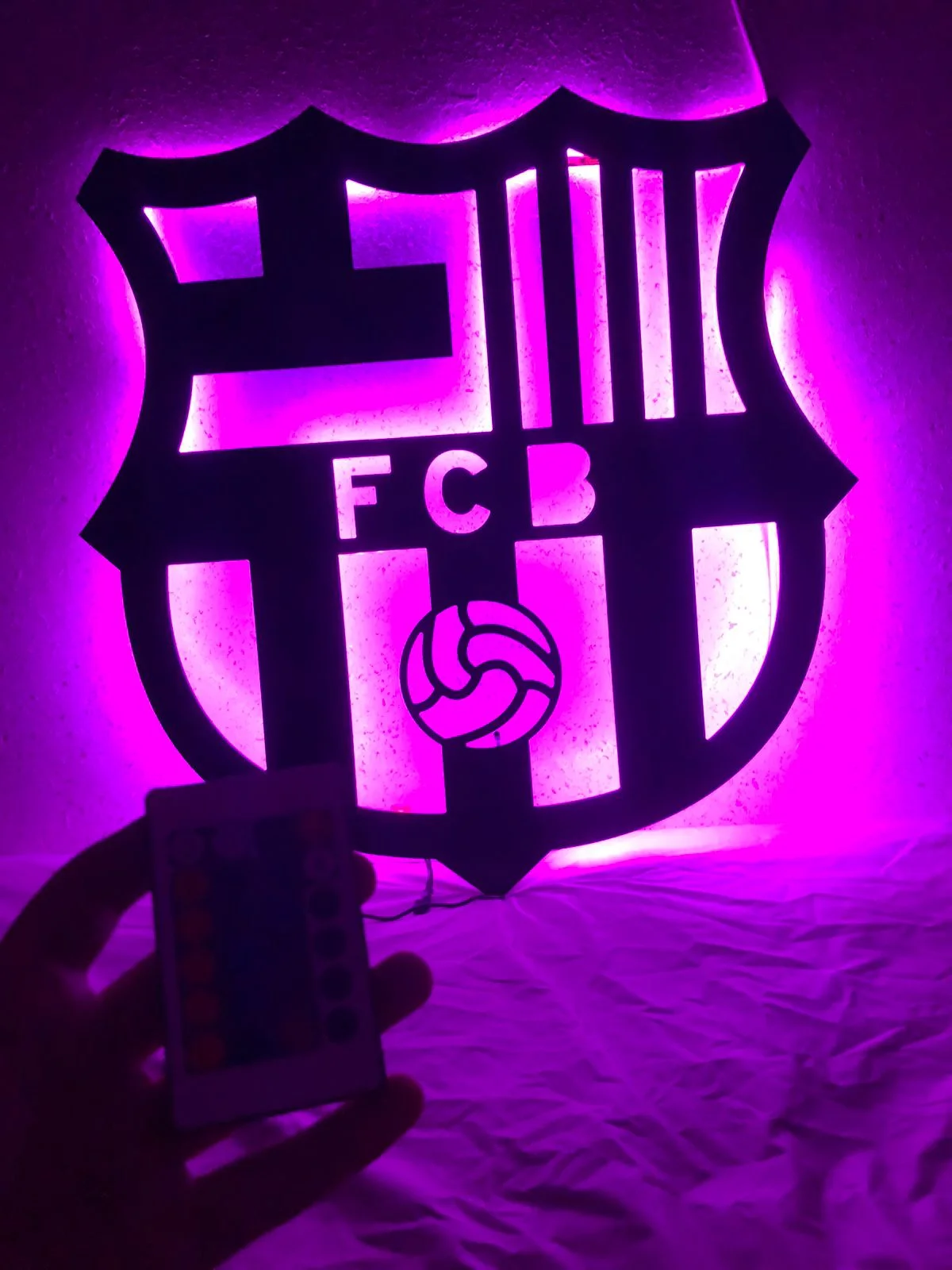 tableau barca avec led