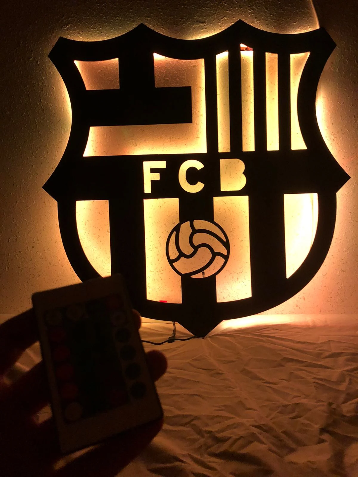 tableau barca avec led