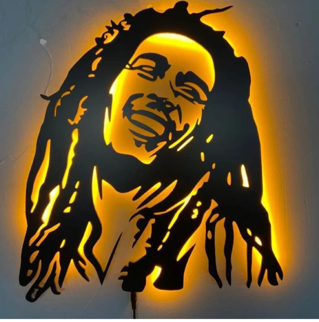 tableau en bois mdf avec led RGB