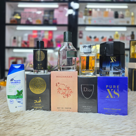 4 عطور رجالية + شامبو هدية