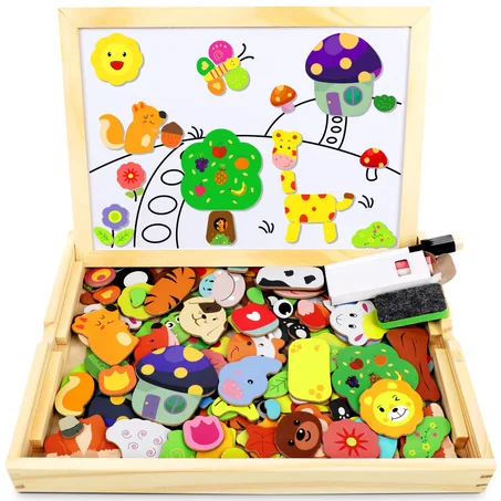 PUZZLE MAGNÉTIQUE EN BOIS ÉDUCATIF MÉTHODE MONTESSORI(35d livraison 7d)