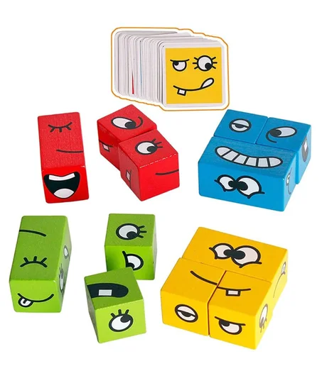 Puzzle d'expression Montessori en Bois (31d livraison 7d)