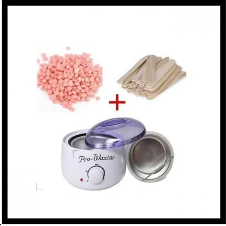 Appareil cire + 100gr Cire+Spatules(42d+7d livraison)