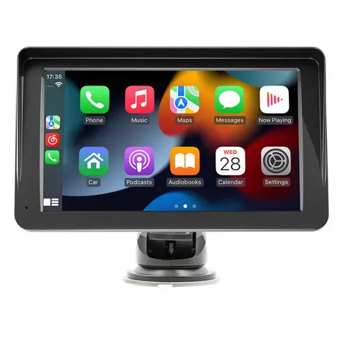7" HD Portable CarPlay & Android Auto Screen with Backup Camera and Voice Control