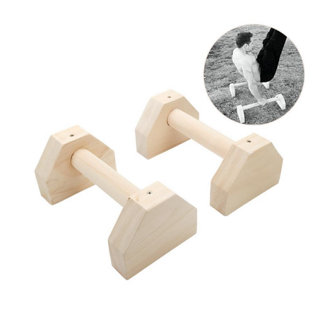 مقابض  ضغط خشبية Parallettes  احترافية