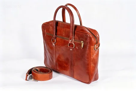 Sac en Cuir de chèvre véritable , naturel ✨