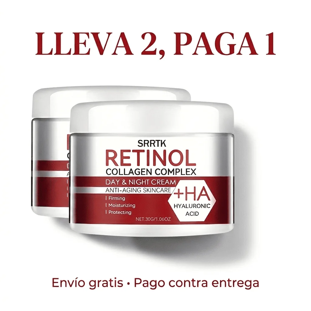 Crema Retinol + Colágeno | Rejuvenece tu piel — LLEVA 2 AL PRECIO DE 1