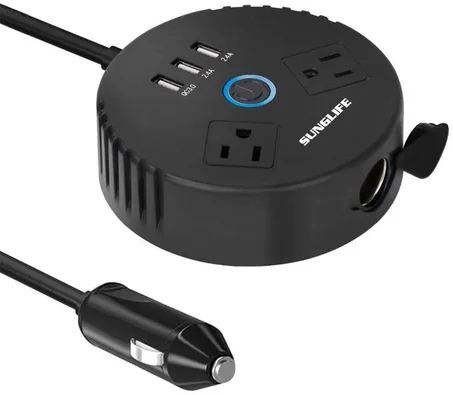 محول قابس السيارة إلى قابس منزلي 6 في 1