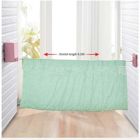 حبل غسيل قابل للسحب من الفولاذ المقاوم للصدأ