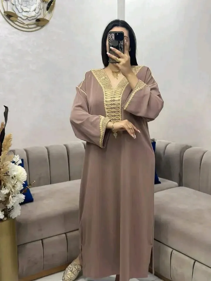 كندورة ثوب كريب روزا نوع ممتاز