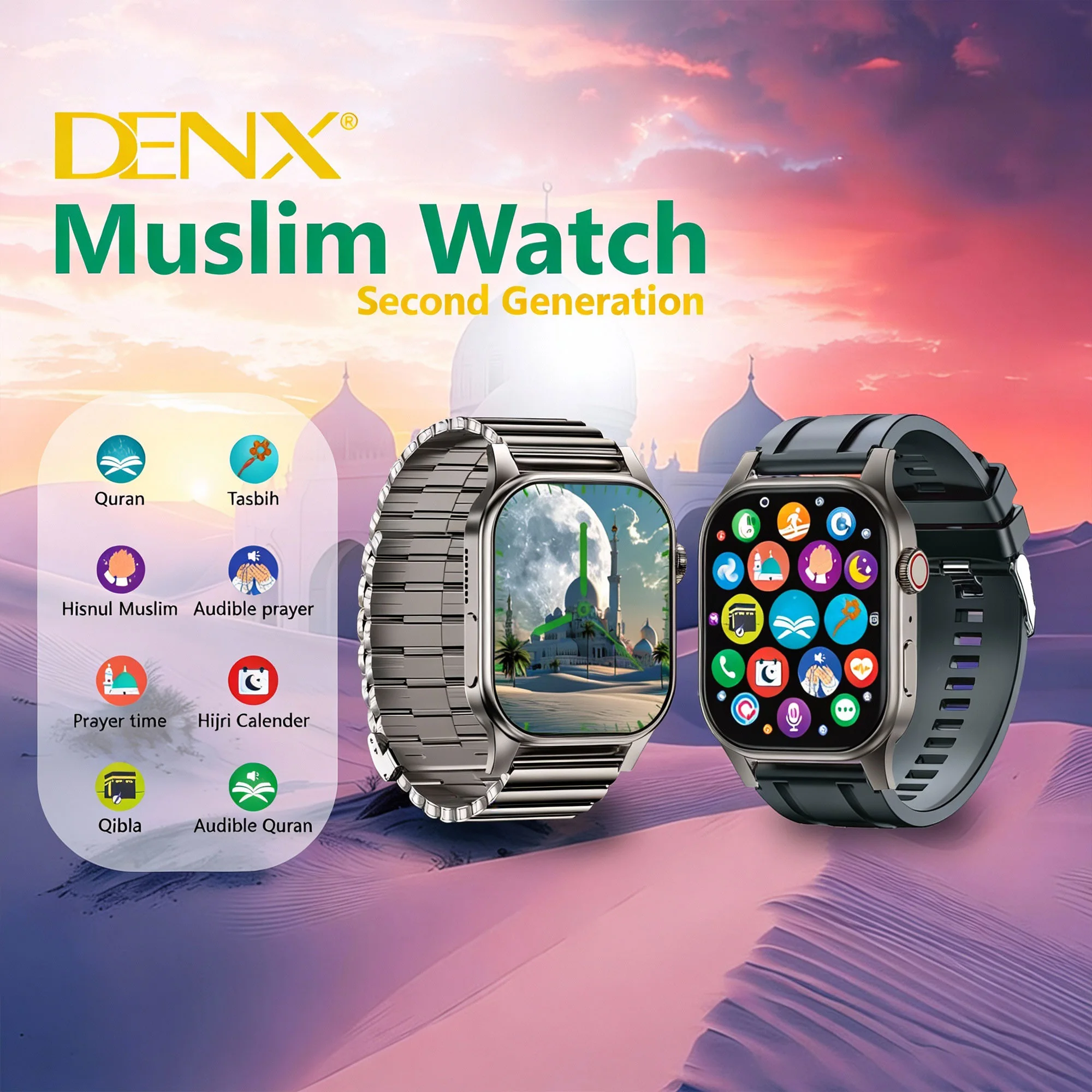 ساعة المسلم ضد الماء