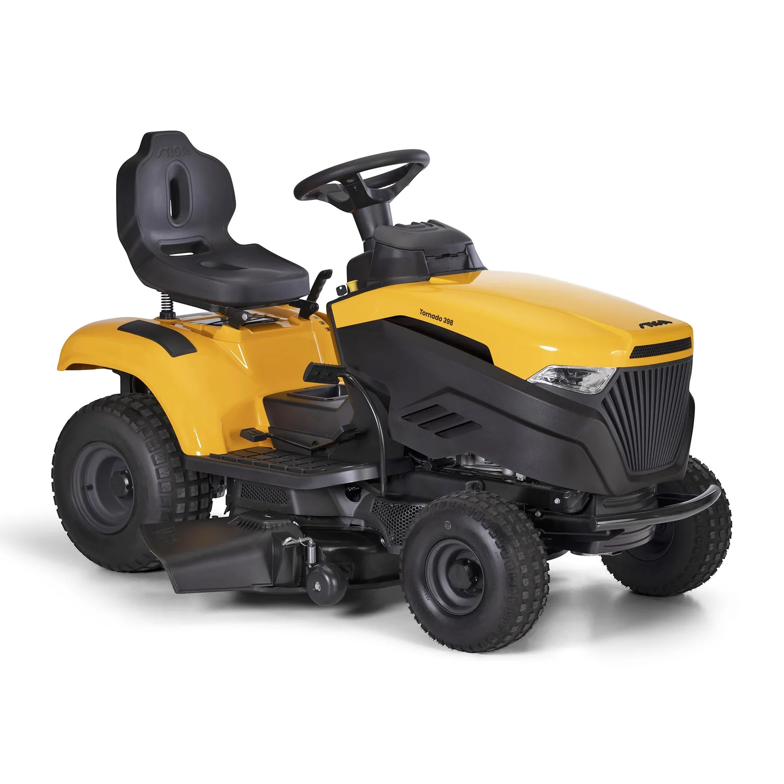 STIGA Tornado 398 M Petrol Garden Tractor - 98cm Cutting Deck, 414cc Engine, Large Lawns Up to 5000 sqm