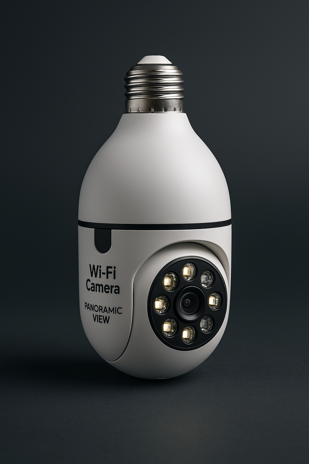 كاميرا مراقبة ذكية على شكل مصباح بدقة عالية 360°