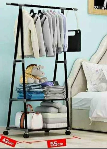 رف ملابس بذراع مزدوج Porte vêtement à double pôle