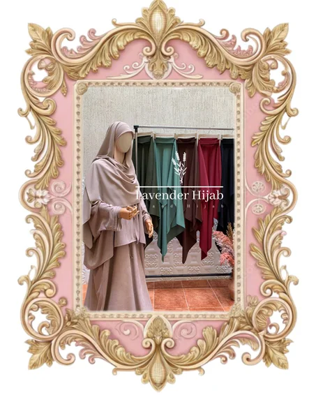 إسدال مثلث بمطاط  مع بوني