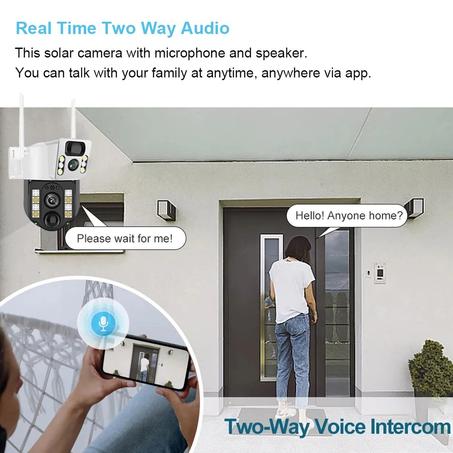 🔥💡 كاميرا مراقبة بالطاقة الشمسية — راحة البال بين يديك!