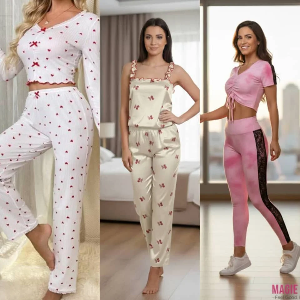 🔥 عرض الموسم: 2 بيجامات + 1 كيت سبور 🔥