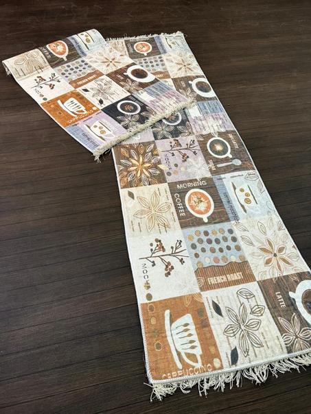 Tapis De Cuisine Coffee ( 2 piéces )