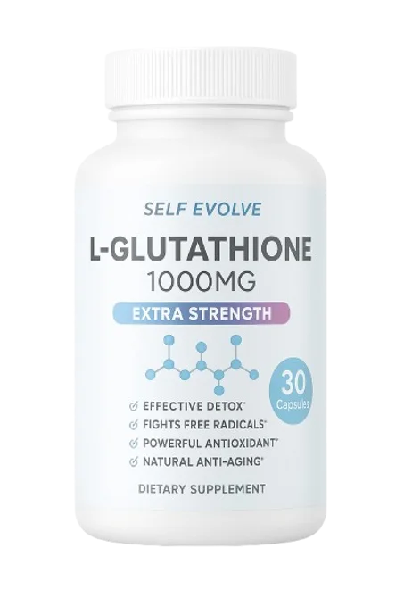 كبسولات L-Glutathione - قوة التفتيح الطبيعي من الداخل