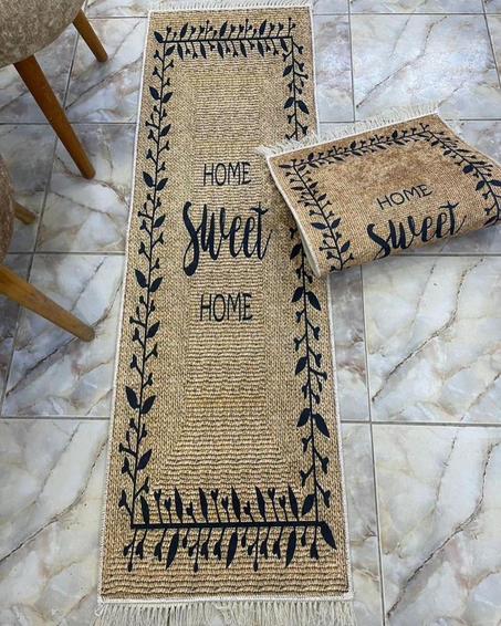 Tapis De Cuisine Home Sweet Home ( 2 piéces )