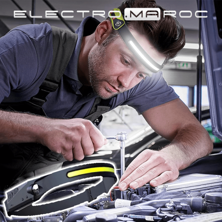 مصباح الرأس مع مستشعر الحركة