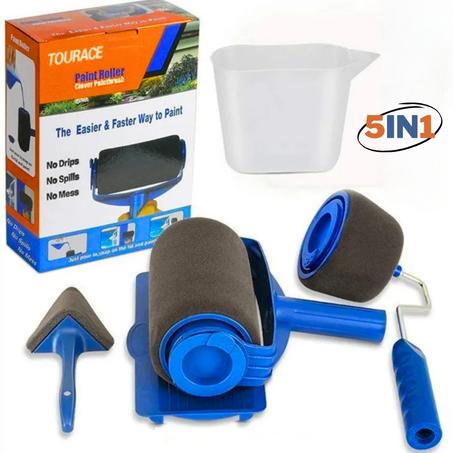 kit Rouleau de peinture mural 5pièces multifonctionnel