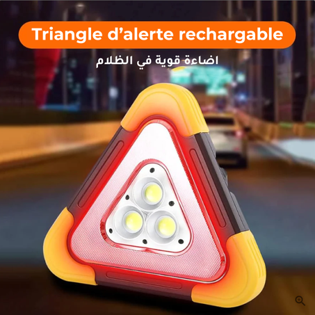 Triangle d'Alerte Multifonctions Rechargeable