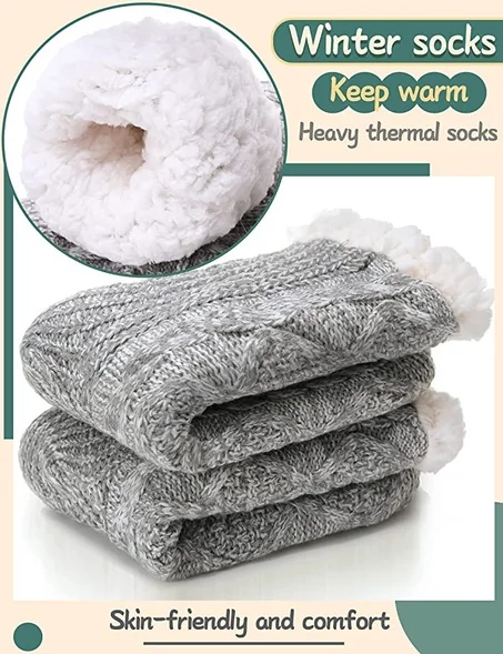 جوارب حرارية شتوية دافئة للرجال والنساء للطقس البارد