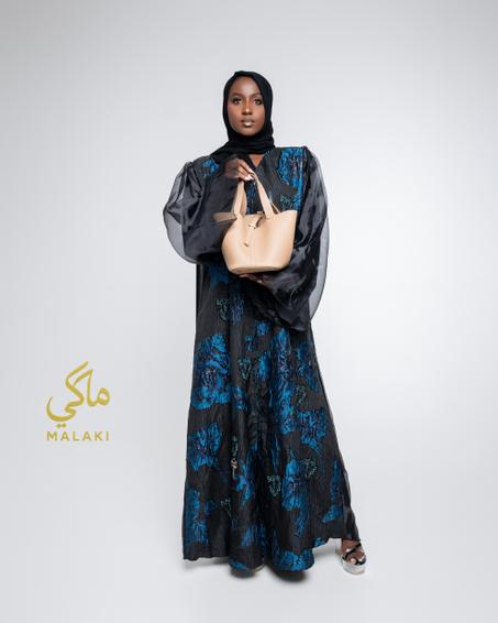 Royal blu Abaya