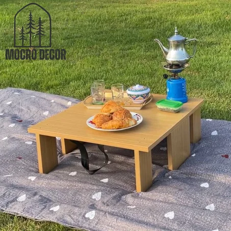 طابلة  للنزهة  2 في 1 – كتتحول لسلة خفيفة وعملية!