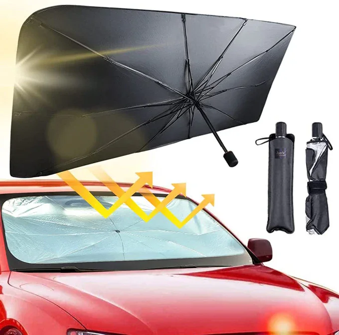 Parasol De Voiture SHIELDO, Couverture Pare-Brise Voiture Pliable™