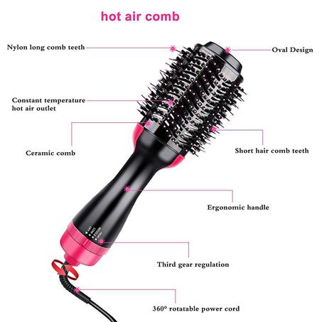 One step — 4-in-1 hair dryer brush