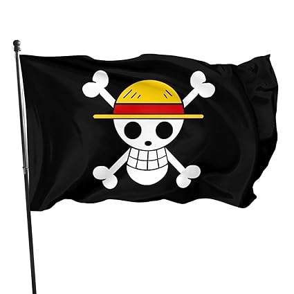 🏴‍☠️ علم قراصنة لوفي – One Piece (60×90cm)