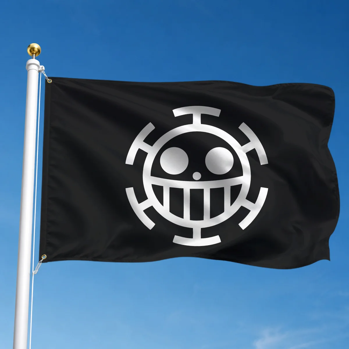 Heart Pirates Flag 150x90cm | One Piece Wall Flag Maroc | AN17