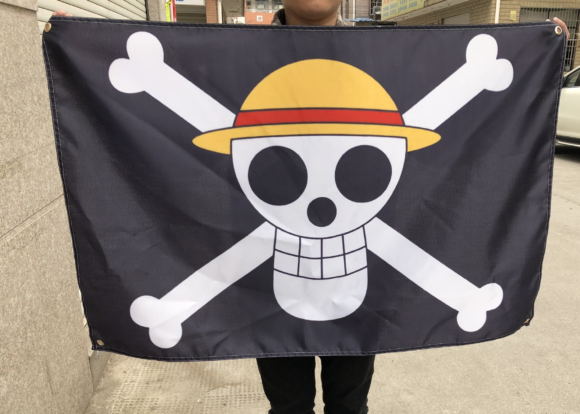 🏴‍☠️ علم قراصنة لوفي – One Piece (60×90cm)