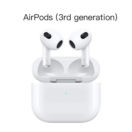 Apple AirPods 3 Adaptive EQ H2 Earphone Chip Wireless Bluetooth سماعة صوت مكاني مع تتبع ديناميكي للرأس