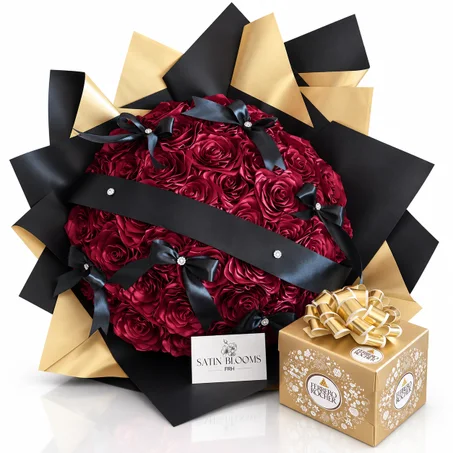 satin bloom bouquets