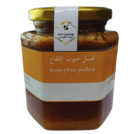 عسل حبوب اللقاح الأصلي,  Premium Bee Pollen Honey – 100% Natural