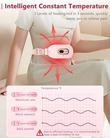 Period Pain Relief Heating Belt Pink 🇦🇪