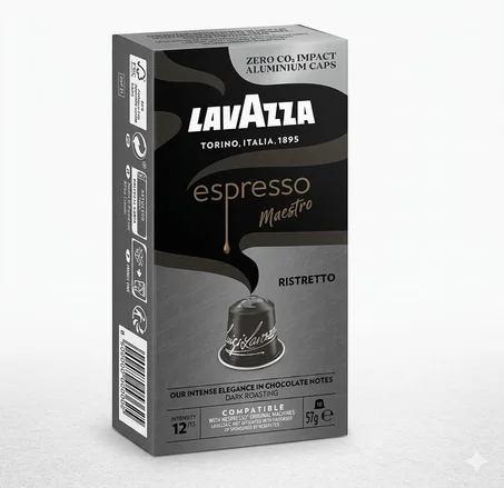كبسولات قهوة لافازا رستريتو lavazza nespresso ristretto