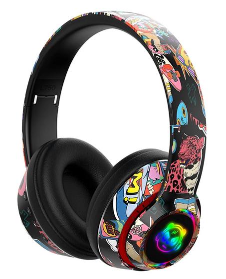 Deep Bass R9 ecouteurs casque Bluetooth V5.0+EDR sans fil HandsFree Music-TSuppor TF Card-FM-Audio input GRB