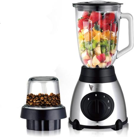 Frullatore in vetro e acciaio inox