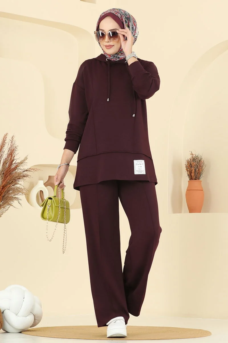 طقم 2 قطع (ref 007) (خمري)