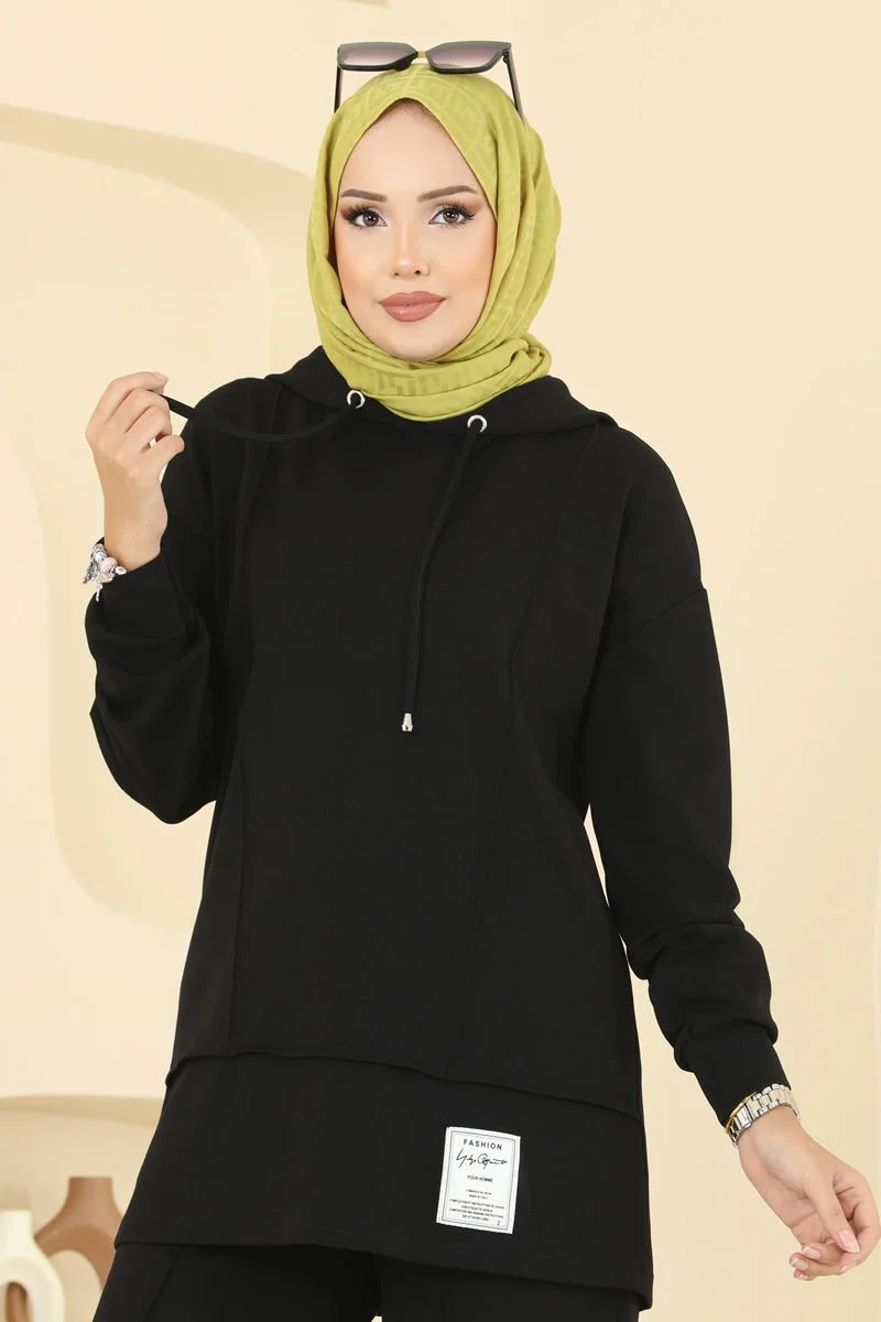 طقم 2 قطع (ref 007) (أسود)